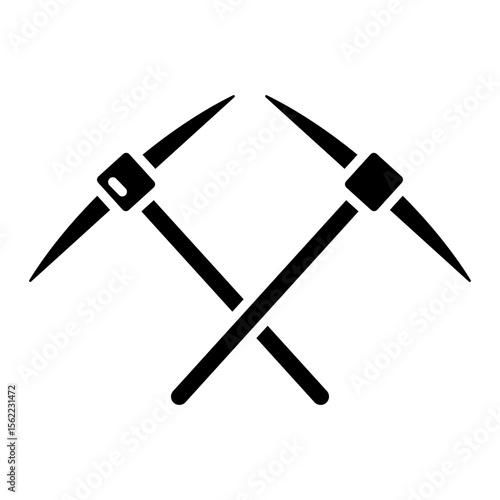 Modern design icon of pickaxe