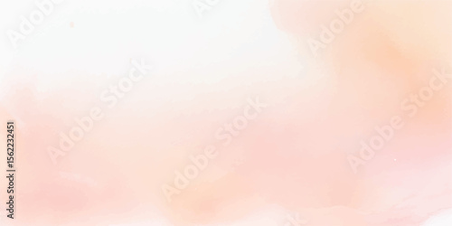 Peach Blush Watercolor Background with Soft Aquarelle Texture – Warm Hand-Painted Brush Strokes on Wet Paper, Ideal for Invitations, Feminine Branding, and Elegant Design Themes

