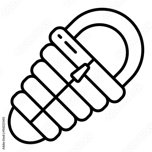 Trendy vector design of sleeping bag
