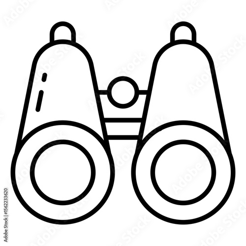 A unique design icon of binoculars