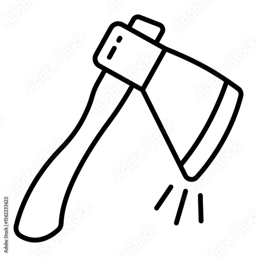 An icon design of axe