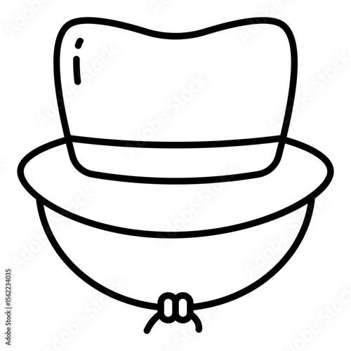 A unique design icon of hat