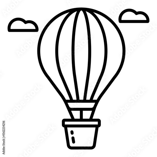 Premium download icon of hot air balloon