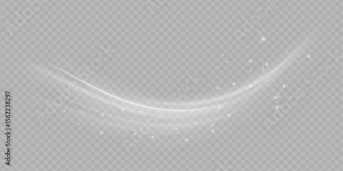 Stream of fresh wind png. Imitation of the exit of cold air from the air conditioner. Cold winter wind texture. Holiday vector blizzard. Christmas effect of a cold blizzard. Vector PNG.
