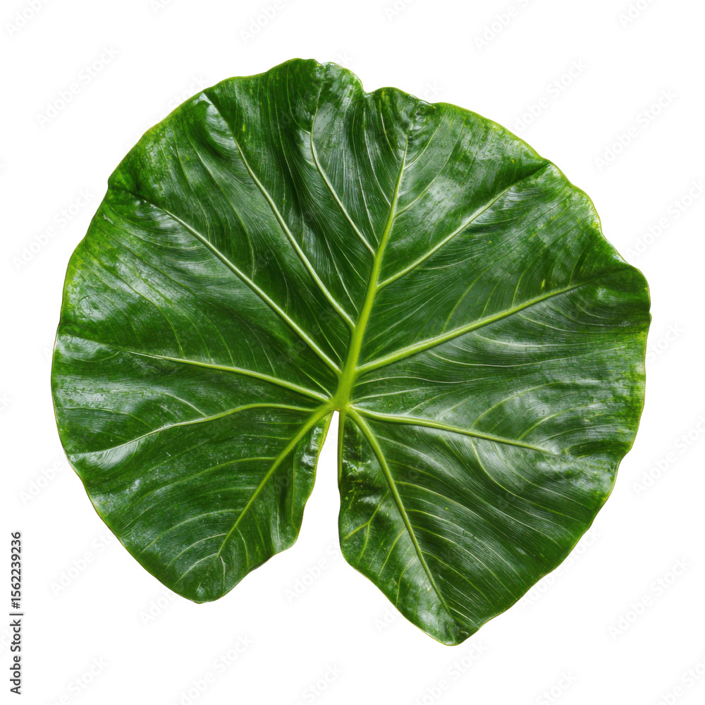 Obraz premium green leaf isolated on white background
