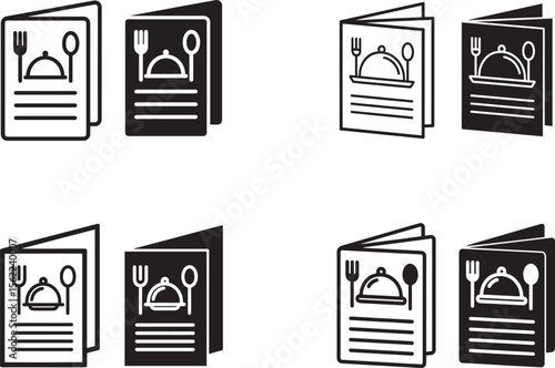 Restaurant Menu Brochures in Black and White