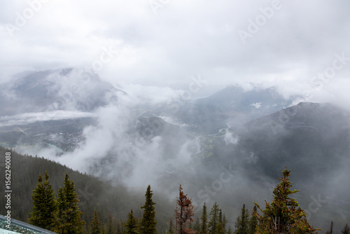 Wallpaper Mural Banff clouds over the Canadian Rockies Torontodigital.ca