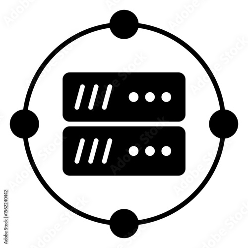 An icon design of data server