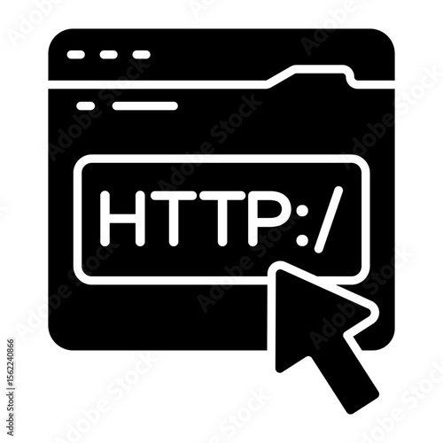 An icon design of http website