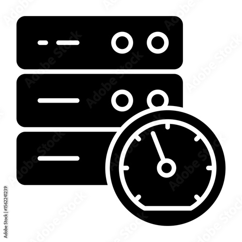 An icon design of server history