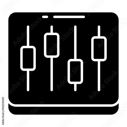 An editable design icon of volume equalizer