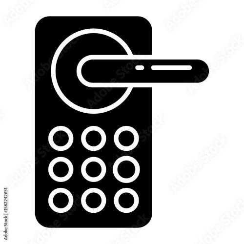 Unique design icon of door lock