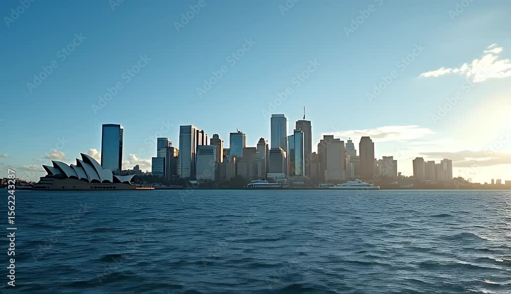 Southern Vista of a Major Urban Center with Expansive Clear Skies Southern Vista of a Major Urban Center with Expansive Clear Skies