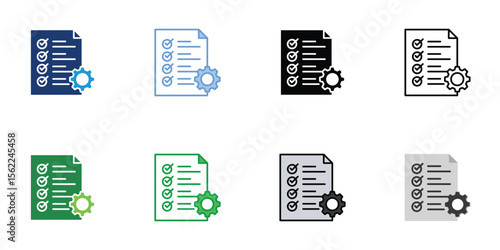 Protocol Icons Set Vector Multiple Style Collection