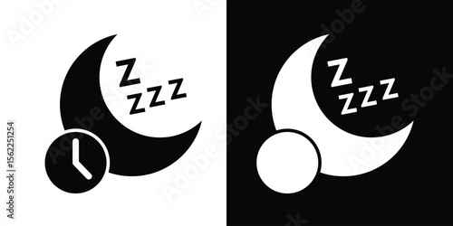 Enjoy peaceful sleep icon vector isolated on white background