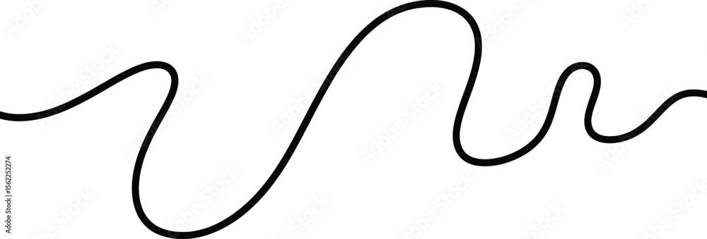 Wavy line signal abstract vector illustration on white background Wavy line signal abstract vector illustration on white background