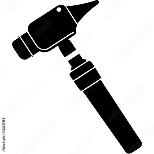 Creative Otoscope Vector Illustration | Medical Device Icon for Ear Examination, ENT Tools, and Healthcare Design