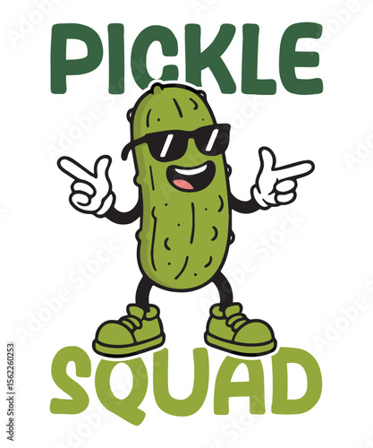 Dancing Pickle Graphic Tee – Pickle Slut Retro T-Shirt for Men & Women, Funny Food Pun Shirt for Pickle Lovers, Big Dill Joke Gift Idea