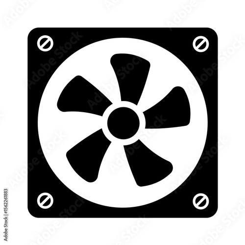 computer fan – vector icon