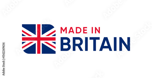 Made in Britain badge label sign icon design