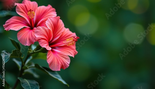 Wallpaper Mural Stunning Tropical Hibiscus Flowers with Vibrant Pink Petals Torontodigital.ca
