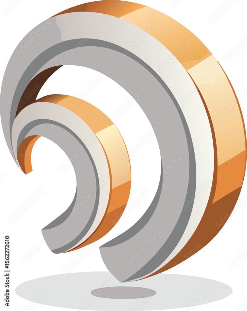 Fototapeta premium 3d rss symbol