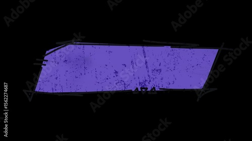 Grunge Comic-Style Lower Thirds On Alpha