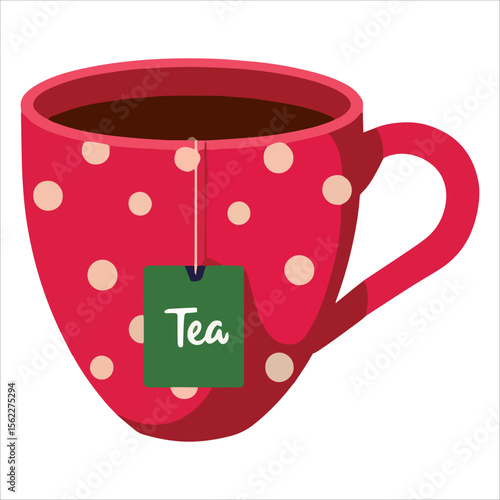 Warm tea cup vector illustration. ideal for winter promotions and hygge lifestyle concepts.