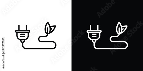 Biomass energy icon isolated silhouette on white background. Vector illustration.