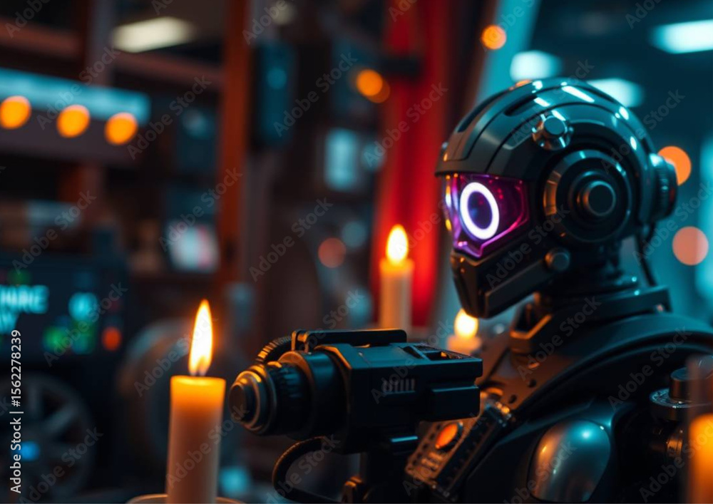 Fototapeta premium vintage retro robot toy