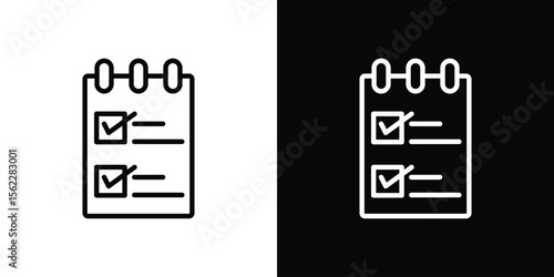 Reservation icon isolated silhouette on white background. Vector illustration.