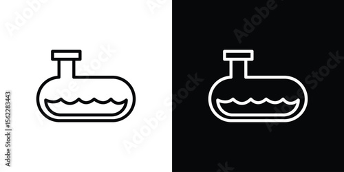 Sewerage tank icon isolated silhouette on white background. Vector illustration.