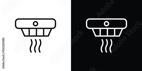 Smoke detector icon vector, Symbol, logo illustrations