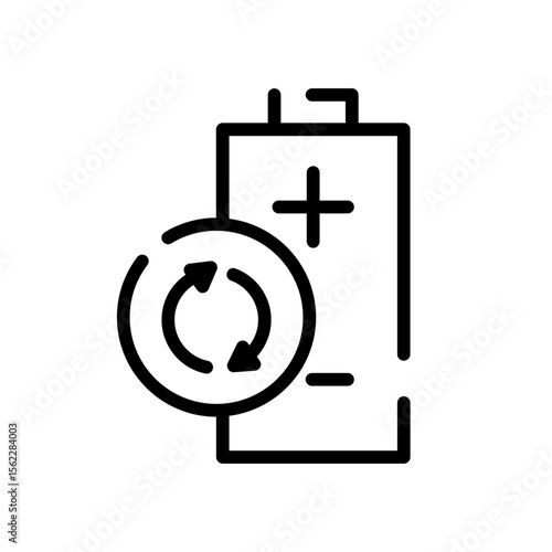 Rechargeable battery icon