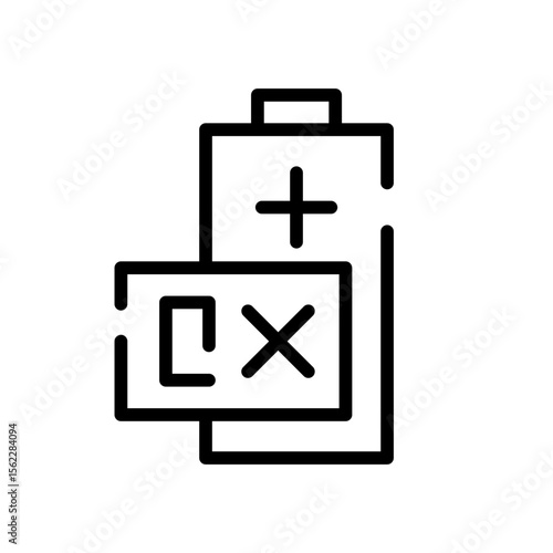 Non Rechargeable battery icon