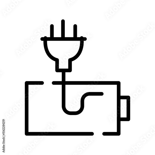 Charging battery mode icon