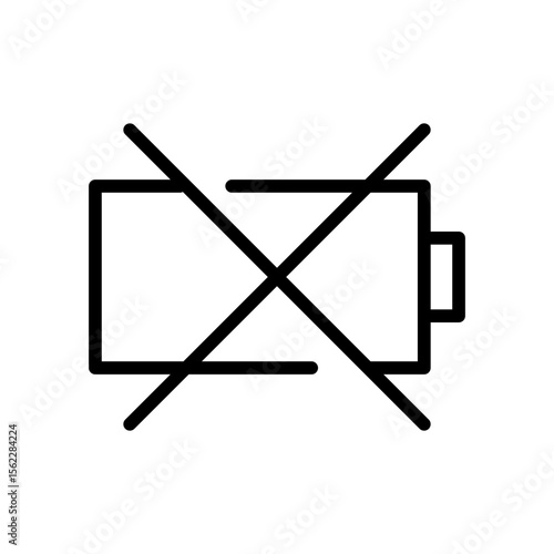 Non Rechargeable battery icon