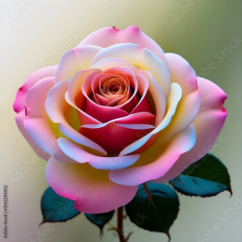 A beautiful rose flower in a blurred background. Beauty of the nature. 