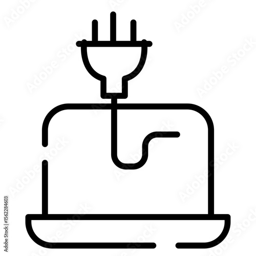 Charging laptop icon