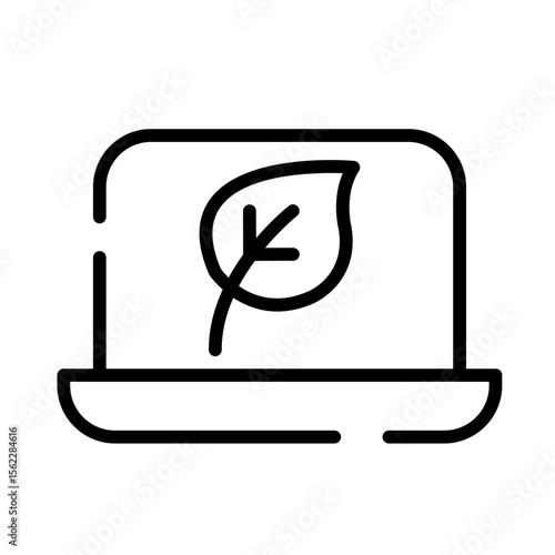 Eco computer icon