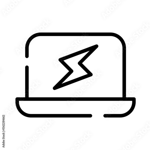 Charging laptop icon