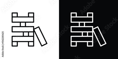 Wooden block icon
