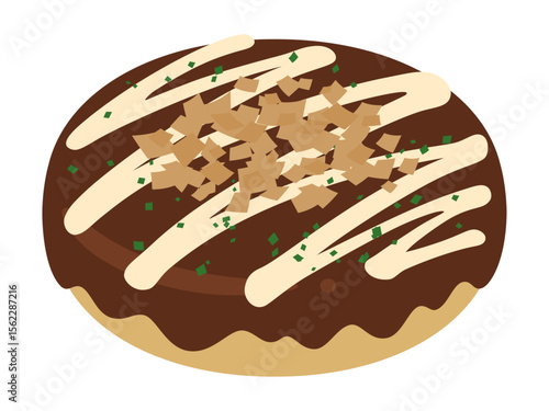 お好み焼きのイラスト素材