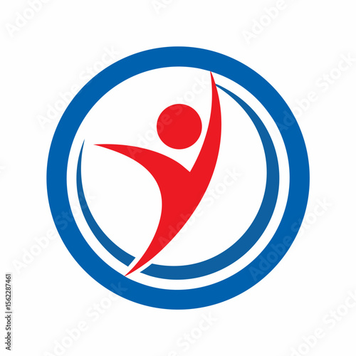 Free Download Abstract Human Circle Logo Vector - GFXLoad