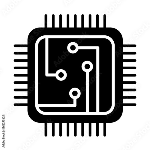 CPU processor – vector icon