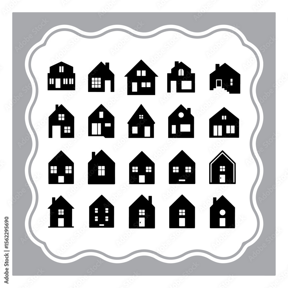 Fototapeta premium house icon set