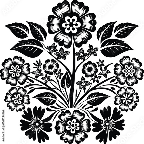 Abstract flower design