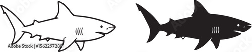 Shark Ocean Predator Vector Icon