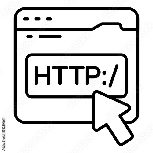 An icon design of http website