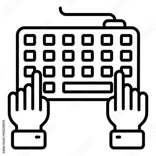 Editable design icon of keyboard